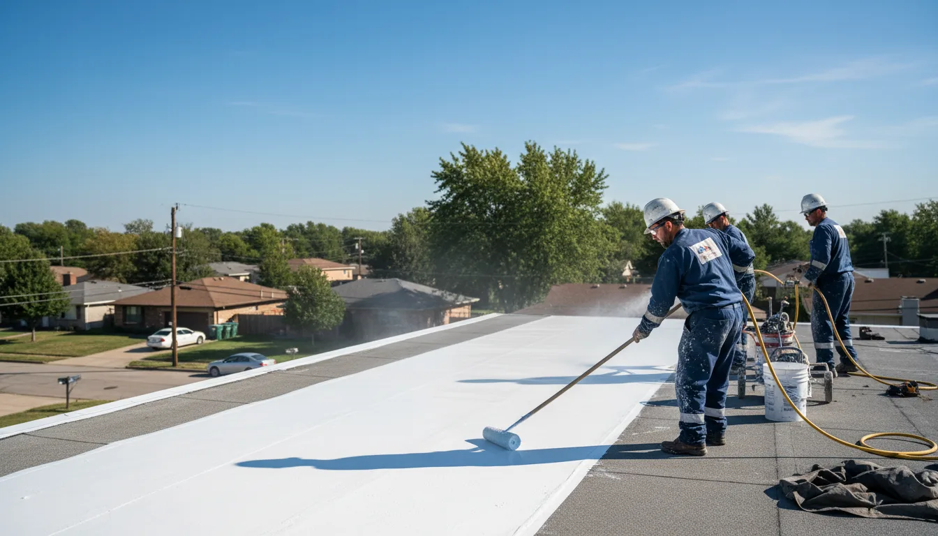 Commercial roof coating in Farmingdale, NY near me